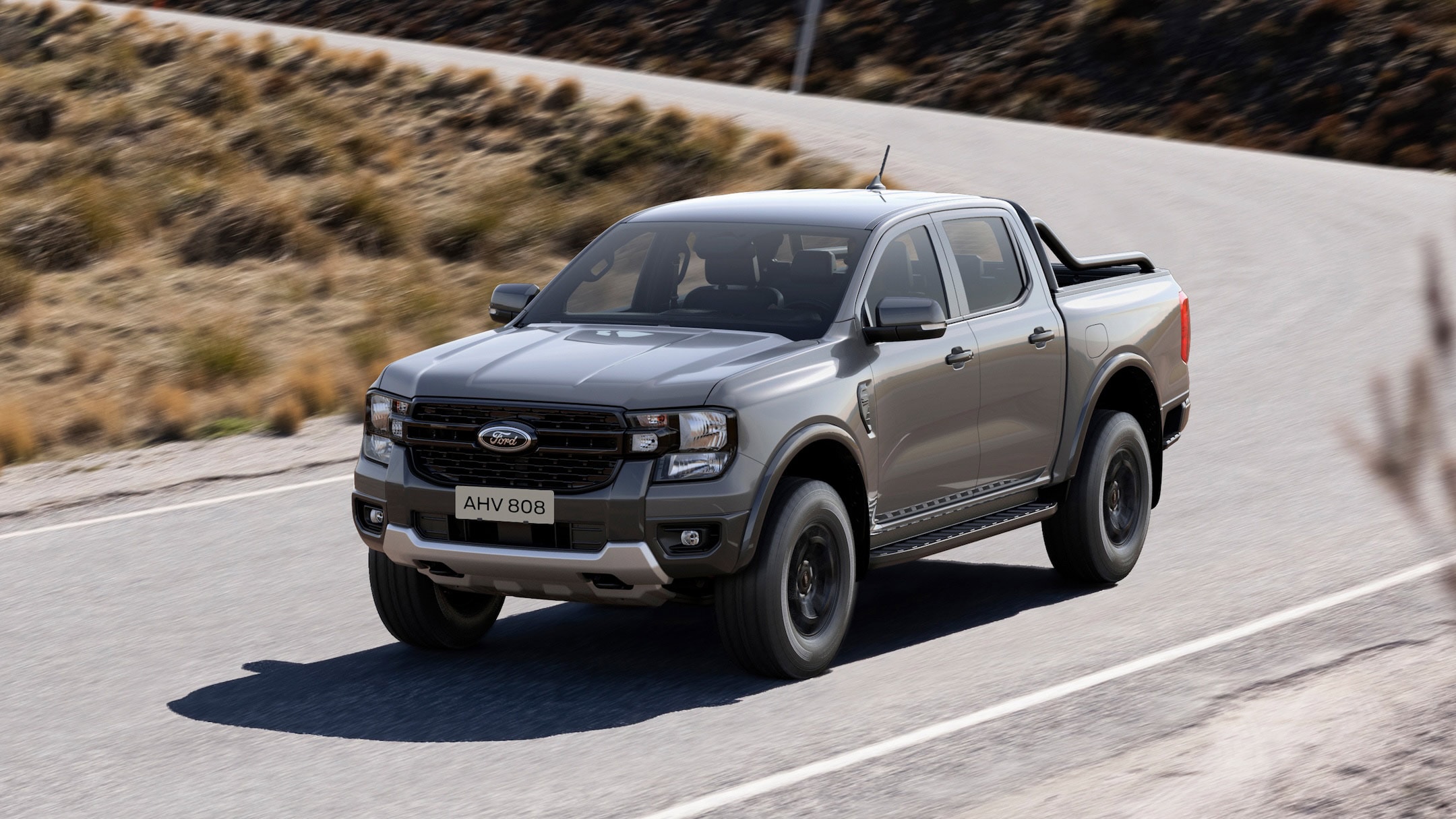 Ford Ranger driving on the road